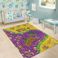 Mardi Gras Is In Our Soul Area Rug Glitter Style