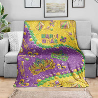 Mardi Gras Is In Our Soul Blanket Glitter Style