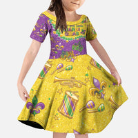 Mardi Gras Is In Our Soul Family Matching Summer Maxi Dress and Hawaiian Shirt Glitter Style