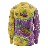 Mardi Gras Is In Our Soul Long Sleeve Shirt Glitter Style