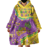 Mardi Gras Is In Our Soul Wearable Blanket Hoodie Glitter Style LT05 - Wonder Print Shop