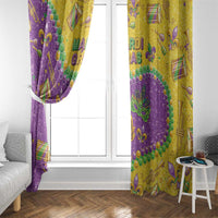 Mardi Gras Is In Our Soul Window Curtain Glitter Style LT05 - Wonder Print Shop