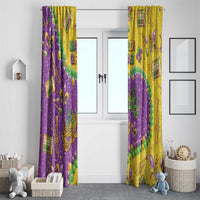 Mardi Gras Is In Our Soul Window Curtain Glitter Style LT05 - Wonder Print Shop