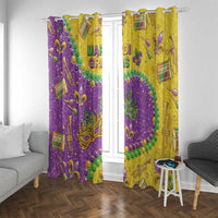 Mardi Gras Is In Our Soul Window Curtain Glitter Style LT05 - Wonder Print Shop