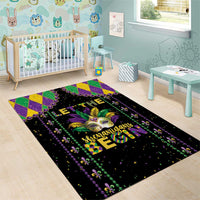 Funny Mardi Gras Area Rug Let The Shenanigans Begin