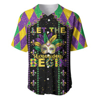 Funny Mardi Gras Baseball Jersey Let The Shenanigans Begin