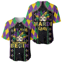 Funny Mardi Gras Baseball Jersey Let The Shenanigans Begin