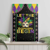 Funny Mardi Gras Canvas Wall Art Let The Shenanigans Begin
