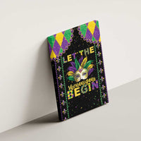 Funny Mardi Gras Canvas Wall Art Let The Shenanigans Begin