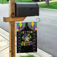 Funny Mardi Gras Garden Flag Let The Shenanigans Begin