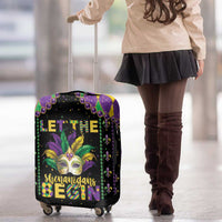Funny Mardi Gras Luggage Cover Let The Shenanigans Begin