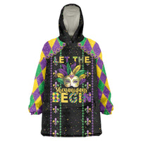 Funny Mardi Gras Wearable Blanket Hoodie Let The Shenanigans Begin LT05 - Wonder Print Shop