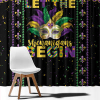 Funny Mardi Gras Window Curtain Let The Shenanigans Begin LT05 - Wonder Print Shop