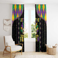 Funny Mardi Gras Window Curtain Let The Shenanigans Begin LT05 - Wonder Print Shop