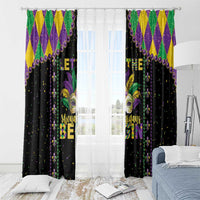 Funny Mardi Gras Window Curtain Let The Shenanigans Begin LT05 - Wonder Print Shop
