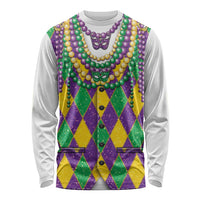 Mardi Gras Long Sleeve Shirt Cosplay Costume Glitter Style