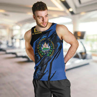 Personalised El Salvador Men Tank Top Coat Of Arm Special Style