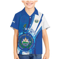 Personalised El Salvador Family Matching Mermaid Dress and Hawaiian Shirt Torogoz Bird Salvadoran Pride