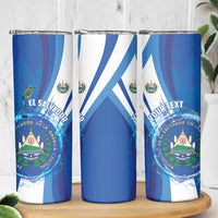 Personalised El Salvador Skinny Tumbler Torogoz Bird Salvadoran Pride