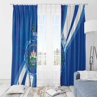 El Salvador Window Curtain Torogoz Bird Salvadoran Pride