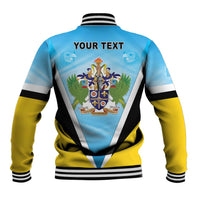 Personalised Saint Lucia 758 Baseball Jacket With Coat Of Arms