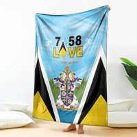 Saint Lucia 758 Blanket With Coat Of Arms