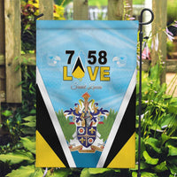 Saint Lucia 758 Garden Flag With Coat Of Arms