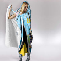 Saint Lucia 758 Hooded Blanket With Coat Of Arms