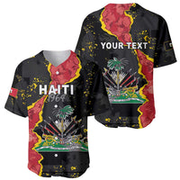 Personalised Haiti 1964 Baseball Jersey Coat Of Arms Unique Style