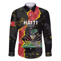 Personalised Haiti 1964 Family Matching Off Shoulder Maxi Dress and Hawaiian Shirt Coat Of Arms Unique Style