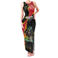 Personalised Haiti 1964 Family Matching Tank Maxi Dress and Hawaiian Shirt Coat Of Arms Unique Style