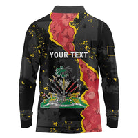 Personalised Haiti 1964 Long Sleeve Polo Shirt Coat Of Arms Unique Style