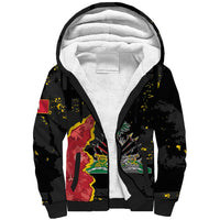 Personalised Haiti 1964 Sherpa Hoodie Coat Of Arms Unique Style