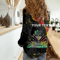 Personalised Haiti 1964 Women Casual Shirt Coat Of Arms Unique Style