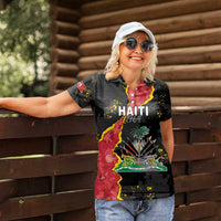 Personalised Haiti 1964 Women Polo Shirt Coat Of Arms Unique Style