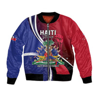 Haiti Strong Bomber Jacket Kenbe Fem Ayiti