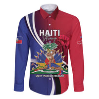 Haiti Strong Family Matching Long Sleeve Bodycon Dress and Hawaiian Shirt Kenbe Fem Ayiti