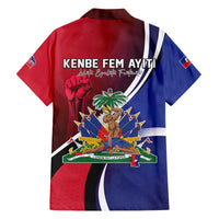 Haiti Strong Family Matching Off The Shoulder Long Sleeve Dress and Hawaiian Shirt Kenbe Fem Ayiti