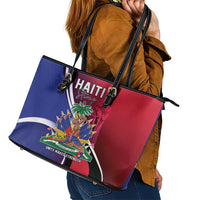 Haiti Strong Leather Tote Bag Kenbe Fem Ayiti