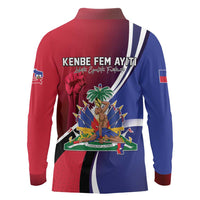 Haiti Strong Long Sleeve Polo Shirt Kenbe Fem Ayiti