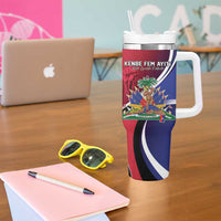 Haiti Strong Tumbler With Handle Kenbe Fem Ayiti