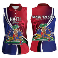Haiti Strong Women Sleeveless Polo Shirt Kenbe Fem Ayiti