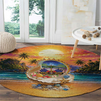 Haiti Round Carpet The Pearl Of The Antilles