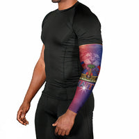Haitian Zoe Arm Sleeves Roaring Lion With Coat Of Arms