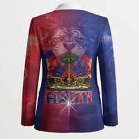 Haitian Zoe Blazer Roaring Lion With Coat Of Arms