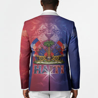 Haitian Zoe Blazer Roaring Lion With Coat Of Arms