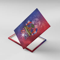 Haitian Zoe Canvas Wall Art Roaring Lion With Coat Of Arms