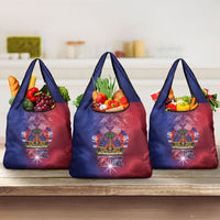 Haitian Zoe Grocery Bag Roaring Lion With Coat Of Arms