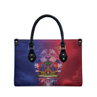 Haitian Zoe Leather Bag Roaring Lion With Coat Of Arms
