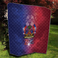 Haitian Zoe Quilt Roaring Lion With Coat Of Arms